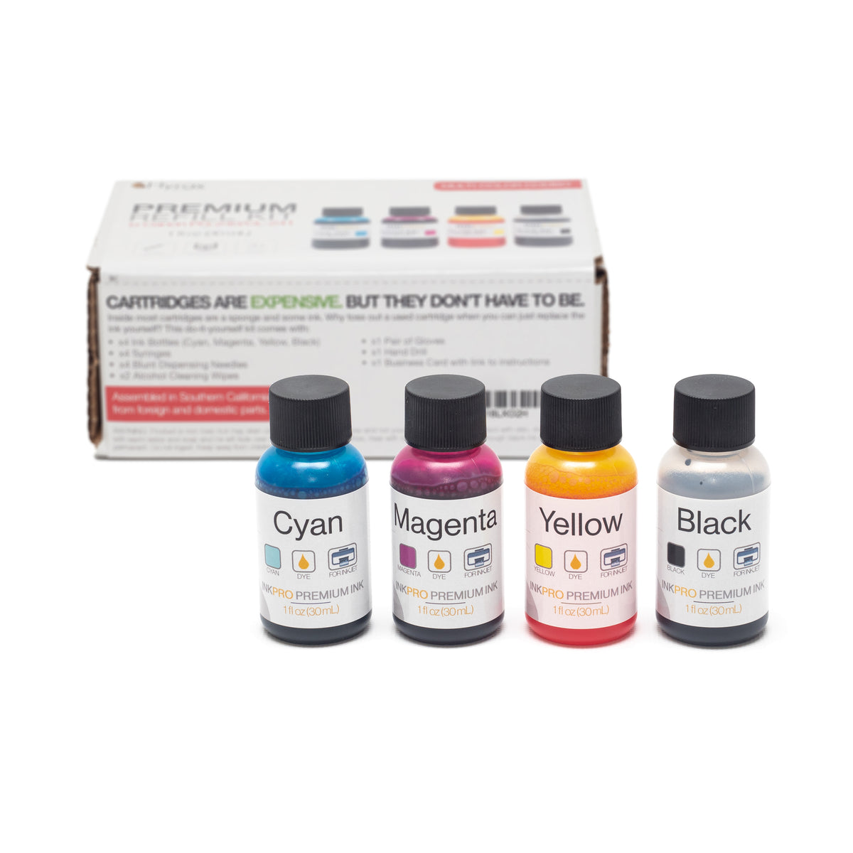 Save Money & The Planet: Hyrax Trading 4-Color Ink Refill Kit For Canon PG-240/240XL & CL-241/241XL