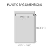 4 Mil Seal Top Recloseable Clear Plastic Bag in Various Sizes