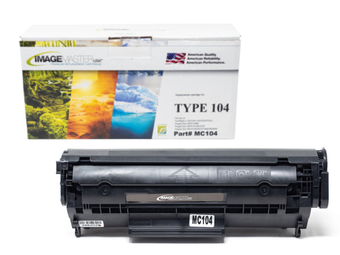 Remanufactured High Yield Toner Cartridge for Canon Type 104 - Black - Made in USA