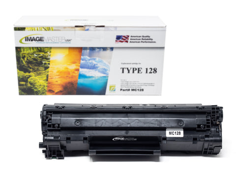 Remanufactured High Yield Toner Cartridge for Canon Type 128 - Black - Made in USA